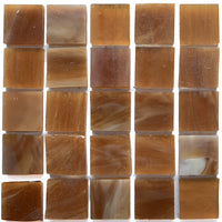 Glasmosaik Tiffany-Glas 20mm Buttertoffee