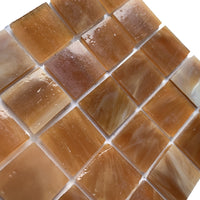 Glasmosaik Tiffany-Glas 20mm Buttertoffee