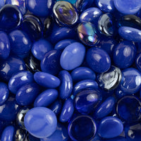 Billes de Verre 16-20 mm Bleu Mix