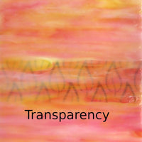 Plaque de Verre Citron Rose Marbré