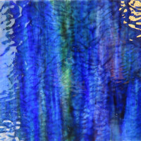 Plaque de Verre Bleu Marine Vagues Douces