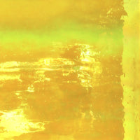 Plaque de Verre Jaune Néon Iridescent