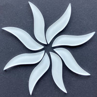 Pétalos Ondulados Blanco Nieve