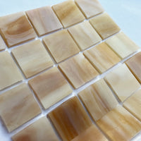 Glasmozaiek Tiffany Glacier 20mm Karamel