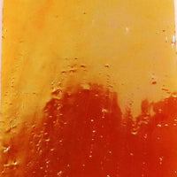 Placa de Vidrio Naranja Iridiscente