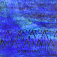 Plaque de Verre Bleu Marine Vagues Douces