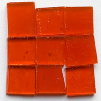 Detail van Tiffany Glacier Oranje met negen glastegeltjes