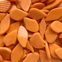 Verre Mosaique - glass mosaic -Glasmosaik-glasmozaïek-Bloemblaadjes Glas Opaaloranje - mosaicshop