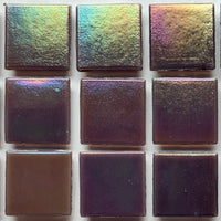 Verre Mosaique - glass mosaic -Glasmosaik-glasmozaïek-Glasmozaiek Iriserend 20mm Amethist - mosaicshop