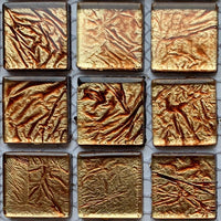 Verre Mosaique - glass mosaic -Glasmosaik-glasmozaïek-Glasmozaiek Spiegel 20mm Brons - mosaicshop