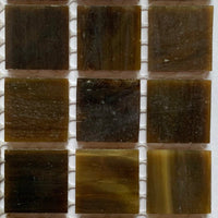 Verre Mosaique - glass mosaic -Glasmosaik-glasmozaïek-Glasmozaiek Tiffany Glacier 20mm Eik - mosaicshop