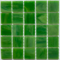 Verre Mosaique - glass mosaic -Glasmosaik-glasmozaïek-Glasmozaiek Tiffany Glacier 20mm Spinazie - mosaicshop