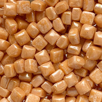 Verre Mosaique - glass mosaic -Glasmosaik-glasmozaïek-Micro Glasmozaiek 4,8mm Parelmoer Oranje - mosaicshop