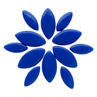 Verre Mosaique - glass mosaic -Glasmosaik-glasmozaïek-Ottoman Bloemblaadjes Koningsblauw - mosaicshop