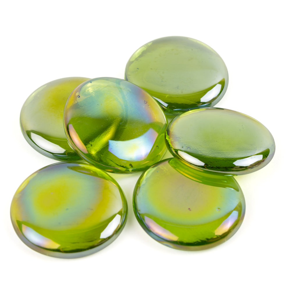 Kropelki szklane XL 30-36mm Diamentowa kiwi