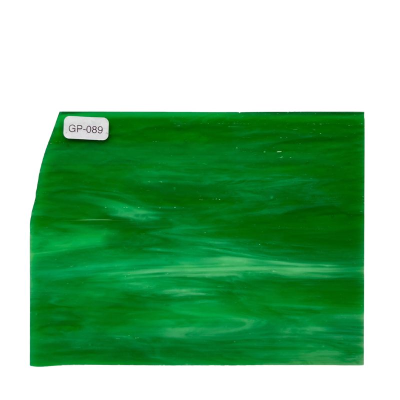 Glass Plate Green Marble (minor damage)