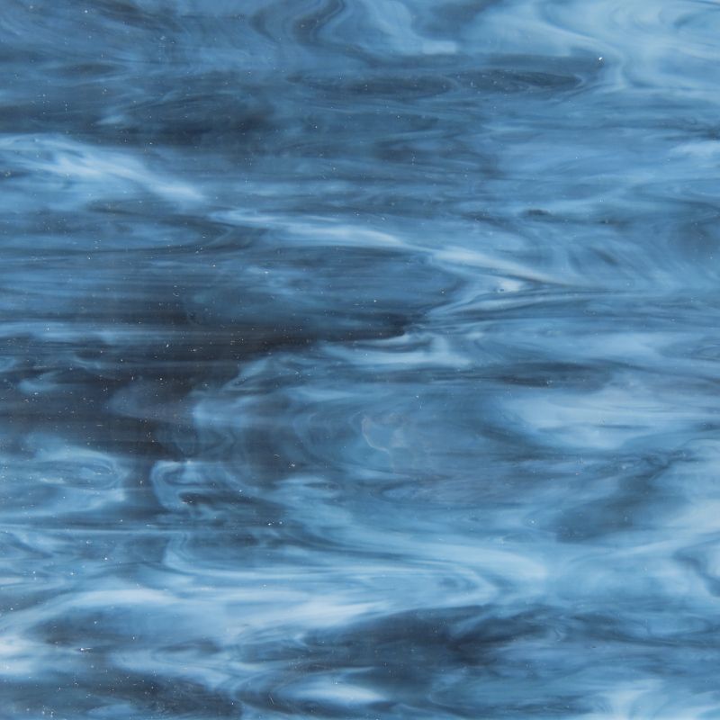 Glass Plate Blue Grey Streaky