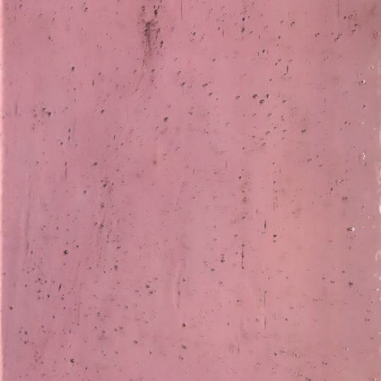 Plaque de Verre Rose Ancien