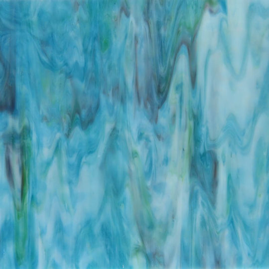 Placa de Vidrio Blanco Agua con Motas Violeta