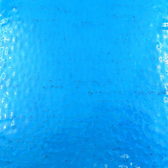 Placa de Vidrio Turquesa Martillado