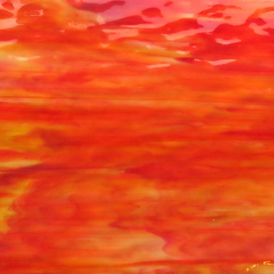 Plaque de Verre Orange Jaune Profond Texturée