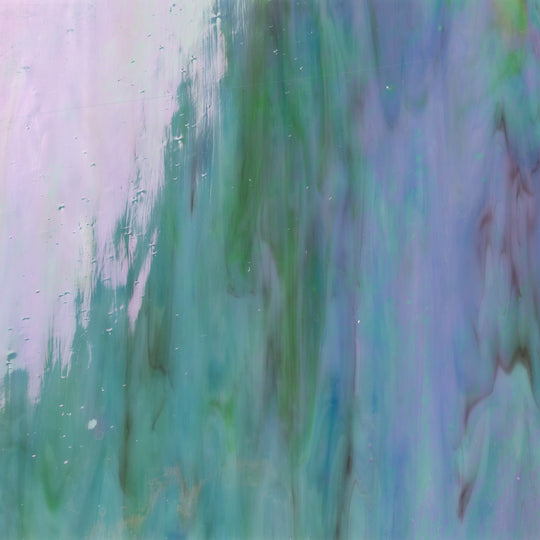 Glasplade Blød Cyan Marmoreret Iriserende