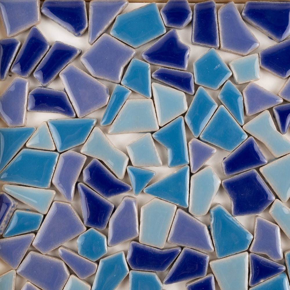 Puzzles cerâmicos Flip Mistura de azuis