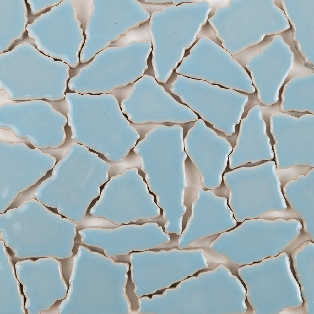Keramik Mosaik Puzzle  Weiß