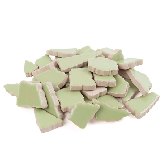 Keramik Mosaik Puzzle  Weiß