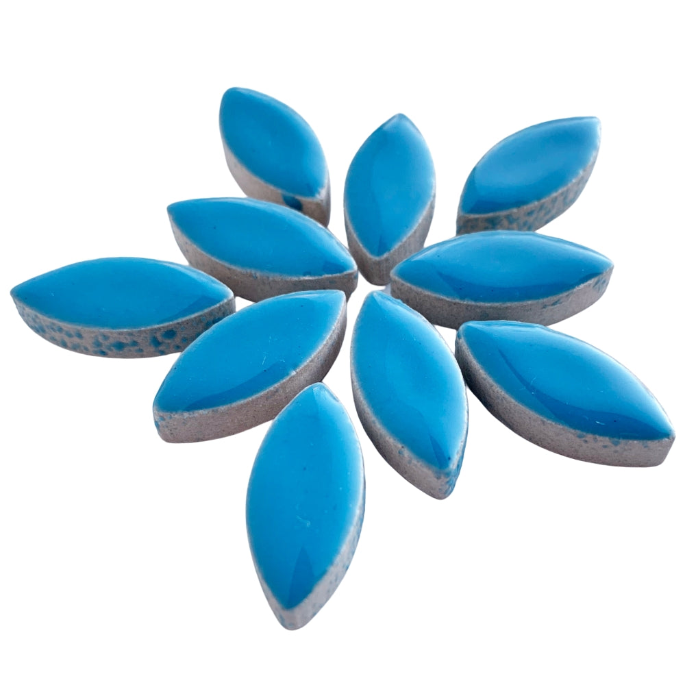 Ceramic Petals 25mm Blue