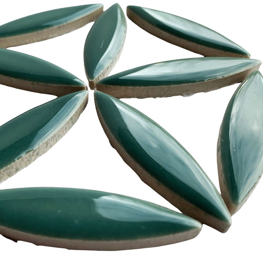 Ceramic Ellipse  Phthalo Green