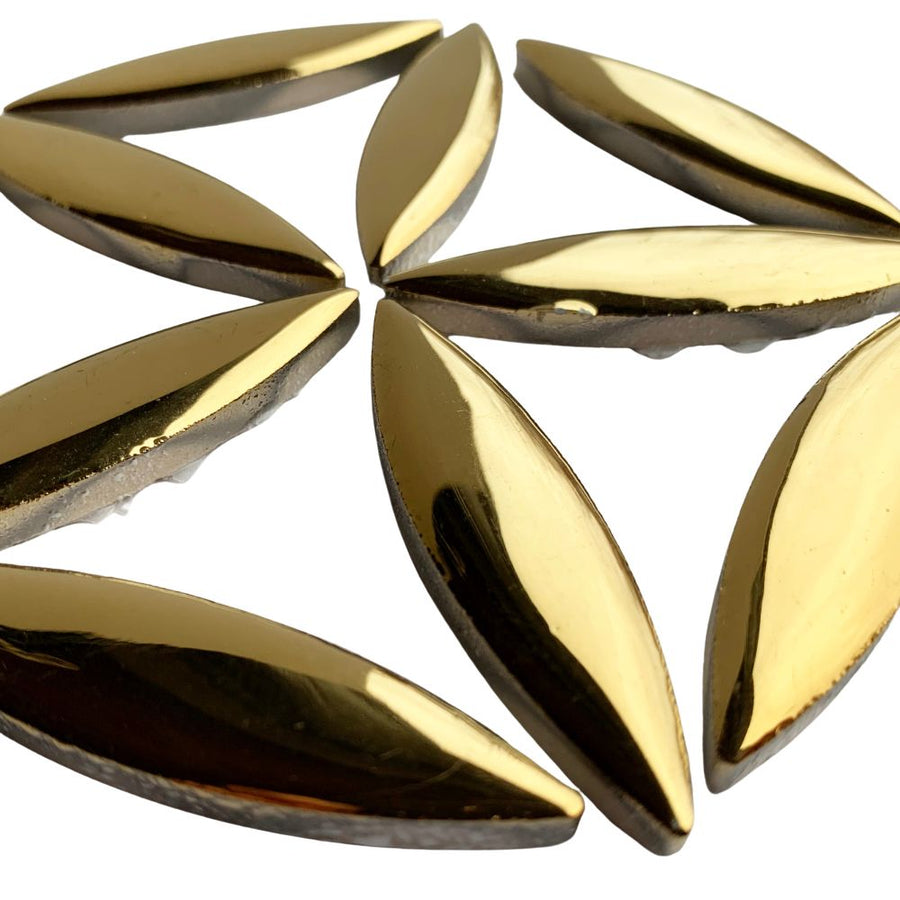 Ceramic Ellipse  Gold