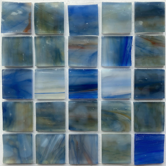 Glasmozaiek Tiffany Glacier 20mm Getijdenblauw