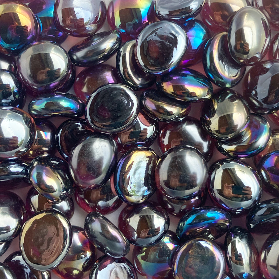 Billes de Verre 16-20mm  Améthyste Diamant