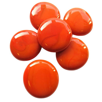 Gemas de Vidrio XL 30-36mm Naranja