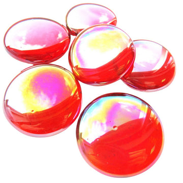 Gemas de Vidrio XL 30-36mm  Naranja Diamante