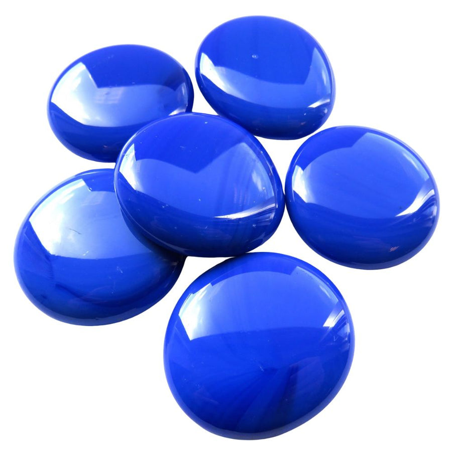 Glasdruppels XL  30-36mm Blauw