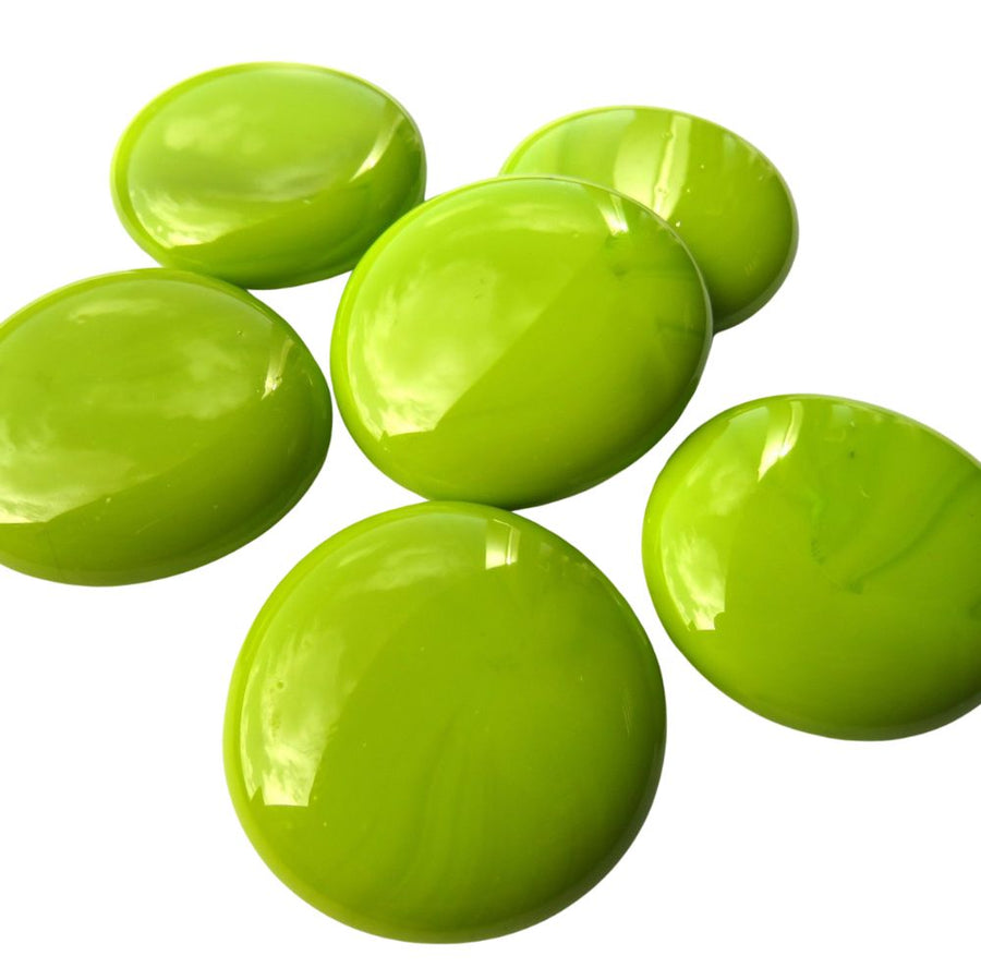 Glasdruppels XL  30-36mm Kiwi
