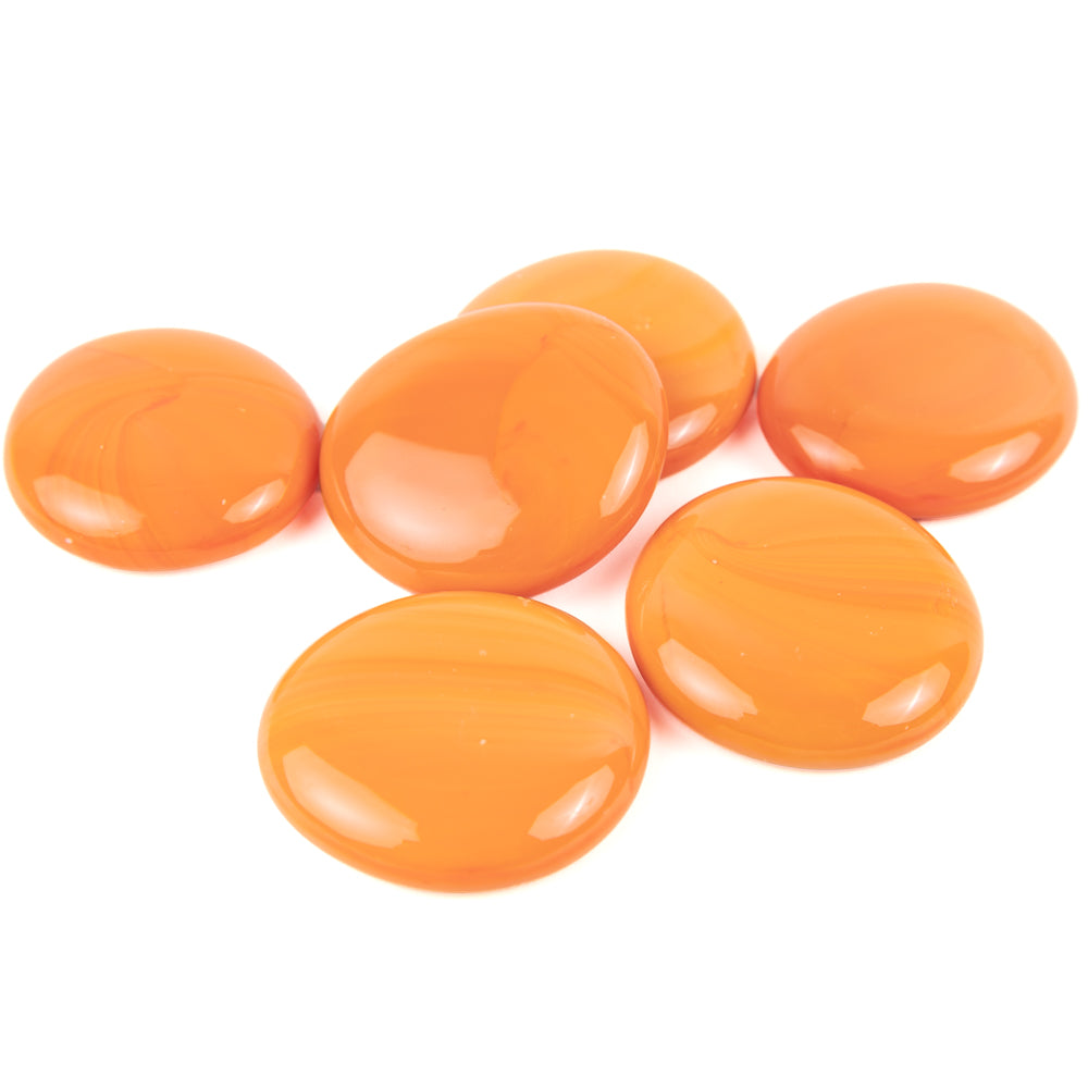 Packshot Glass Nuggets XL – orange - 30-36mm 