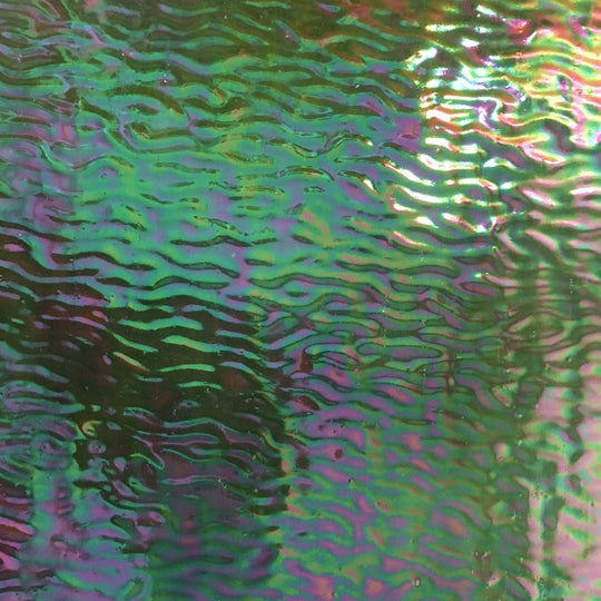 Plaque de Verre Camouflage Ondulé Iridescent