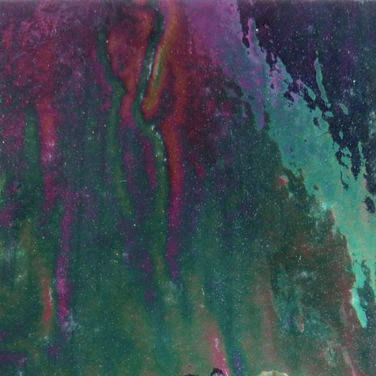 Placa de Vidrio Negro Iridiscente