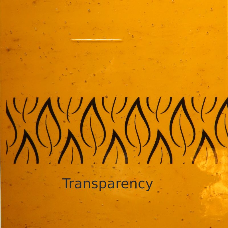 Plaque de Verre Ambre 