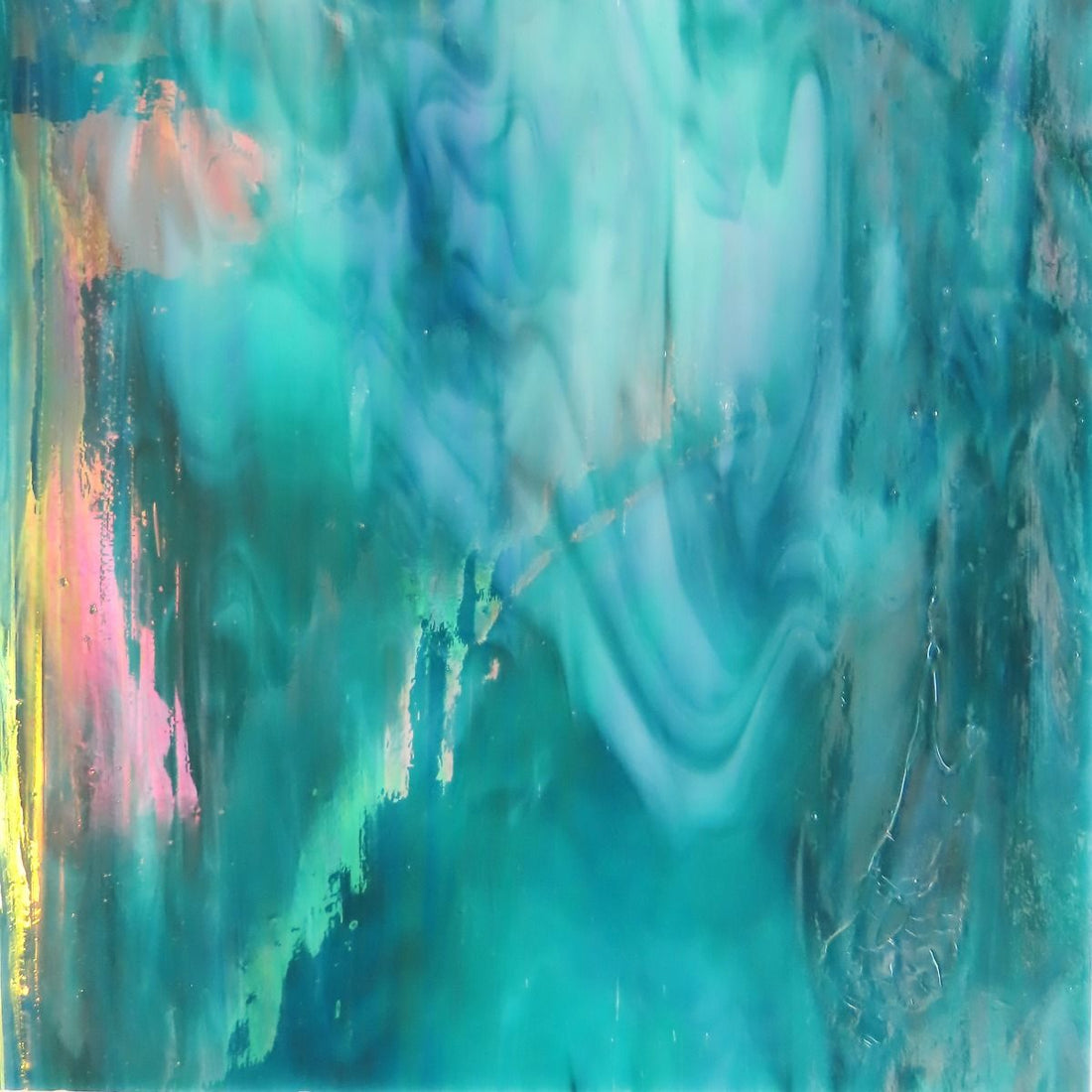 Skleněný talíř Iridescent Lagoon