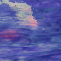 Skleněný talíř Ametystově modrý Iridescentní