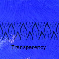 Plaque de Verre Cobalt Ondulé