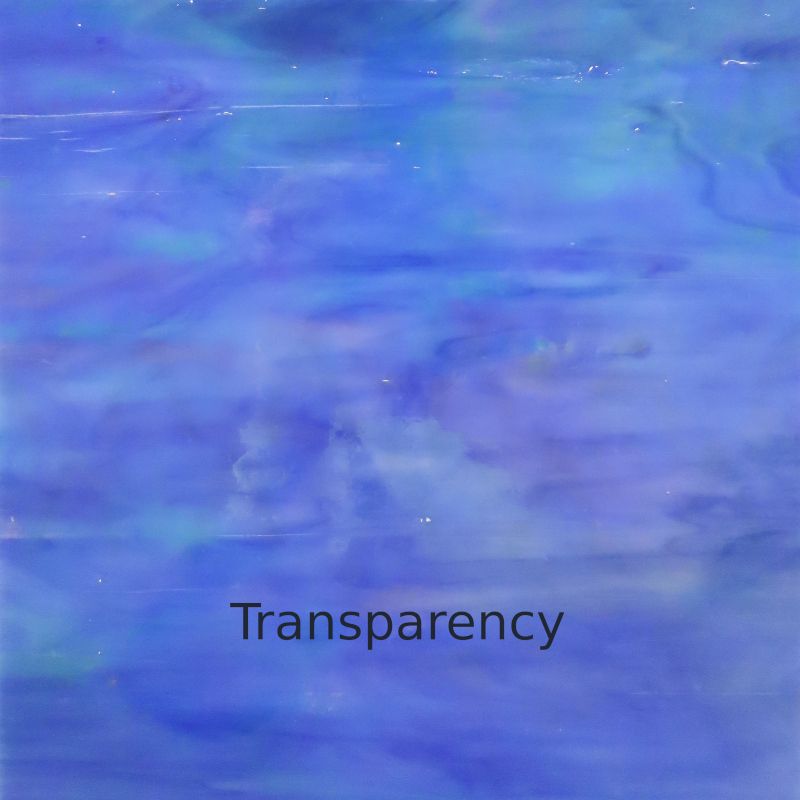 Plaque de Verre Bleu Marbré Perle