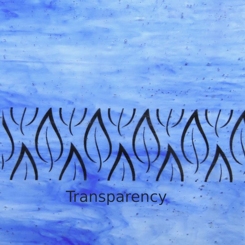 Placa de Vidrio Azul Claro Difuso