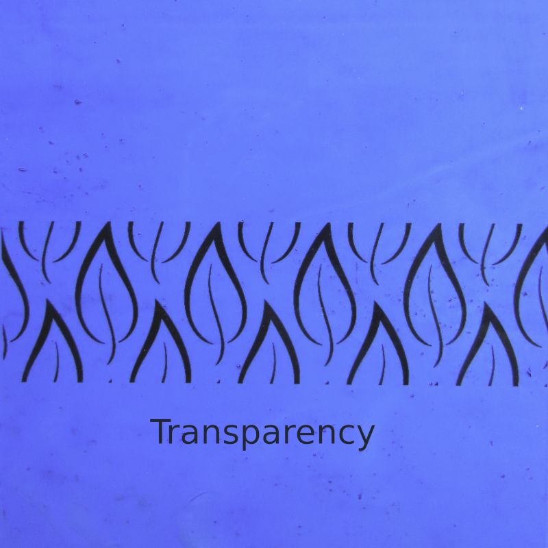 Placa de Vidrio Azul Cielo