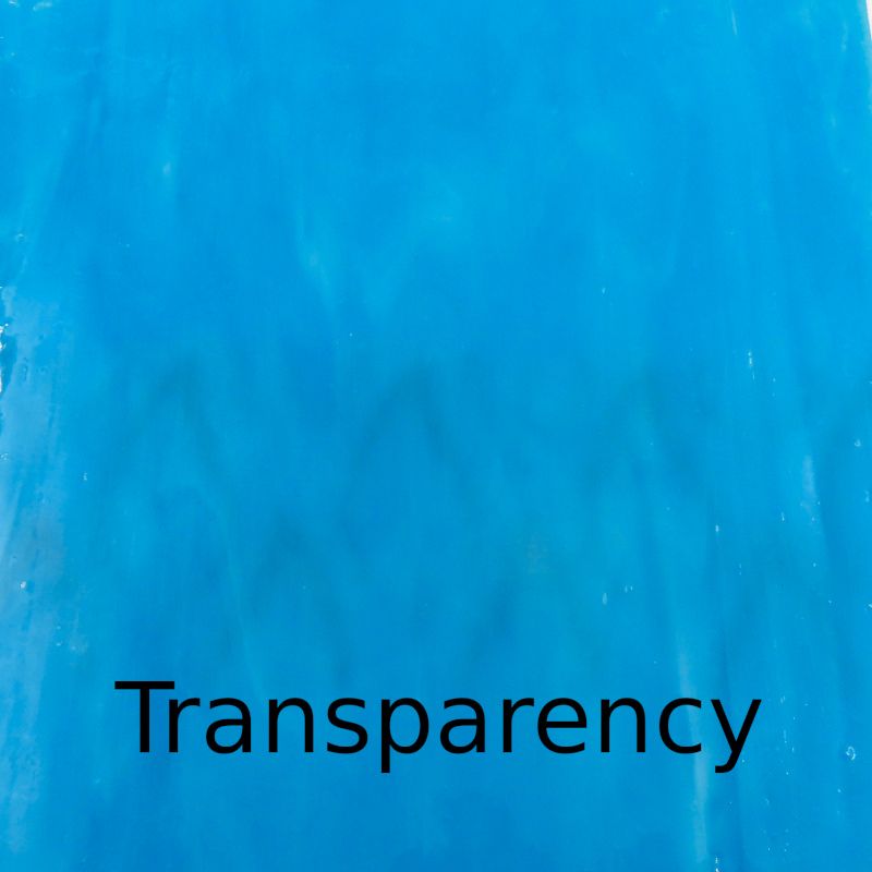 Plaque de Verre Turquoise Clair Opal