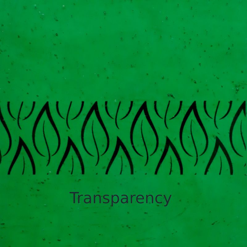 Placa de Vidrio Verde Medio